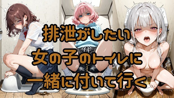排泄がしたい女の子のトイレに一緒に付いて行く